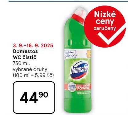 Domestos WC čistič, 750 ml 