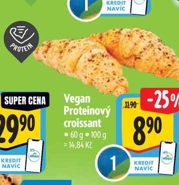 Vegan Proteinový croissant  60 g  
