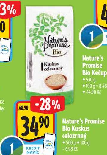  Nature's Promise Bio Kuskus celozrnný 500 g 