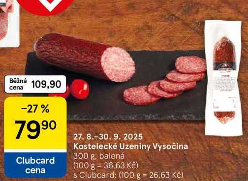 Kostelecké Uzeniny Vysočina, 300 g 