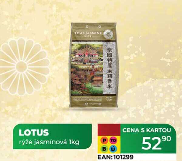LOTUS rýže jasmínová 1kg 