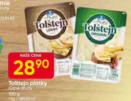 Tolštejn plátky různé druhy 100 g