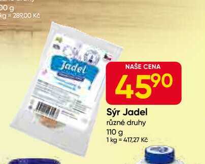 Sýr Jadel různé druhy 110 g