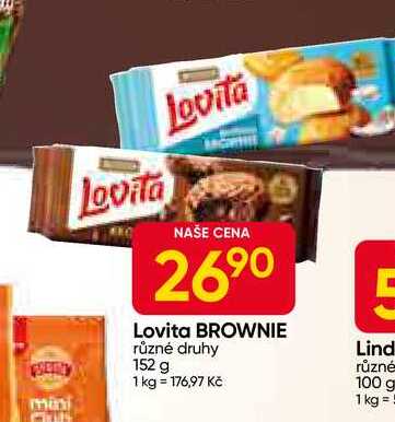 Lovita BROWNIE různé druhy 152 g