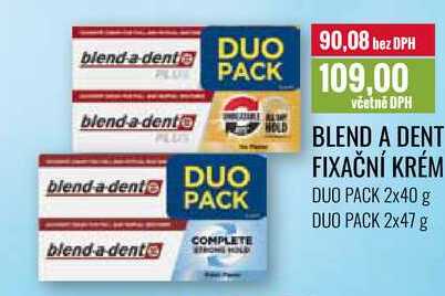 BLEND A DENT FIXAČNÍ KRÉM 2x40 g/2x47 g