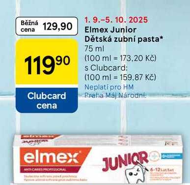 Elmex Junior Dětská zubní pasta, 75 ml  