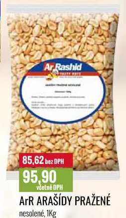 ArR ARAŠÍDY PRAŽENÉ nesolené, 1Kg 