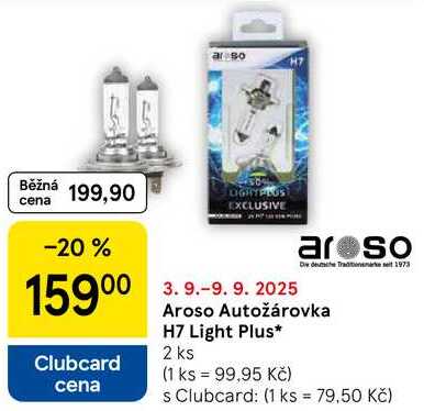  Aroso Autožárovka H7 Light Plus, 2 ks  
