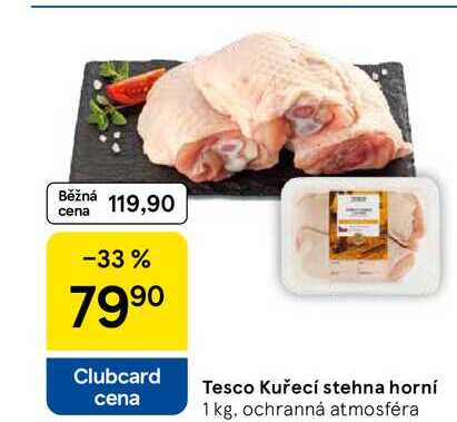 Tesco Kuřecí stehna horní, 1 kg