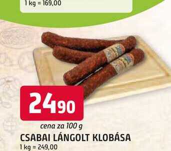 CSABAI LÁNGOLT KLOBÁSA 100g
