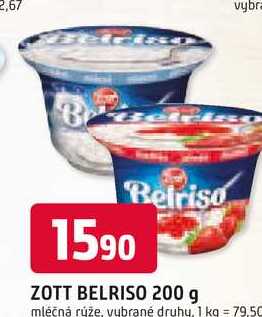 Zott Belriso mléčná rýže různé příchutě 200g