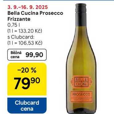 Bella Cucina Prosecco Frizzante, 0.75 l