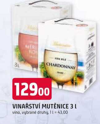 VINAŘSTVÍ MUTĚNICE 3 L víno