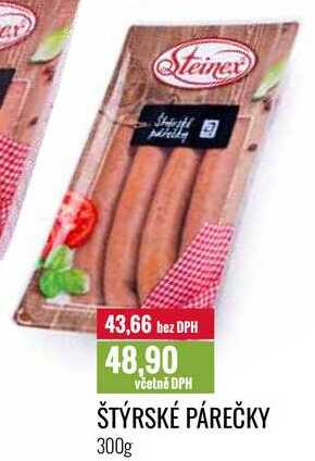 ŠTÝRSKÉ PÁREČKY 300g 