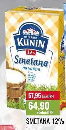 SMETANA 12% 1l