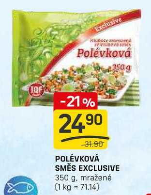 POLÉVKOVÁ SMĚS EXCLUSIVE 350 g, mražené 