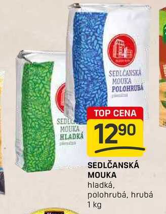 SEDLČANSKÁ MOUKA hladká, polohrubá, hrubá 1 kg 