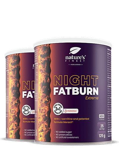 Night FatBurn Extreme 1+1 | Noční spalovač tuků | Zhubněte v noci | Zmenšete pas | Přírodní | Extrakt Morosil® | 1+1 Akce | Prokázané výsledky