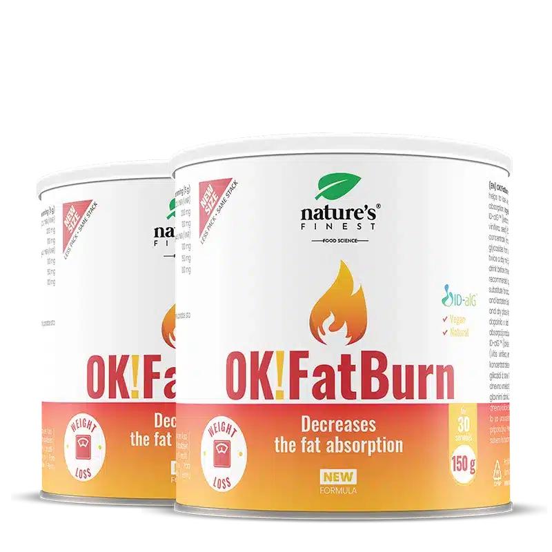 OK!FatBurn 1+1 | Rychlé hubnutí | Spalovač tuků | L-Tyrosin L-Karnitin | Klinické studie prokázaly účinnost | Přírodní a bezpečné
