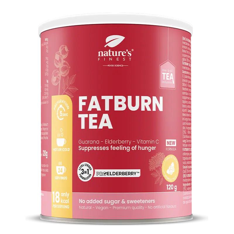 Fat Burn Slimming Tea | Čaj na spalování tuků | Čaj z ostropestřce mariánského | valeriánu | Čaj na hubnutí | ProElderberry™ | Bio | Veganský