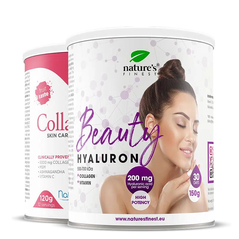 Beauty Hyaluron + Collagen péče o pleť | 50% sleva | kyselina hyaluronová | proti vráskám nápoje | zdravá pružná pleť | krása nápoje