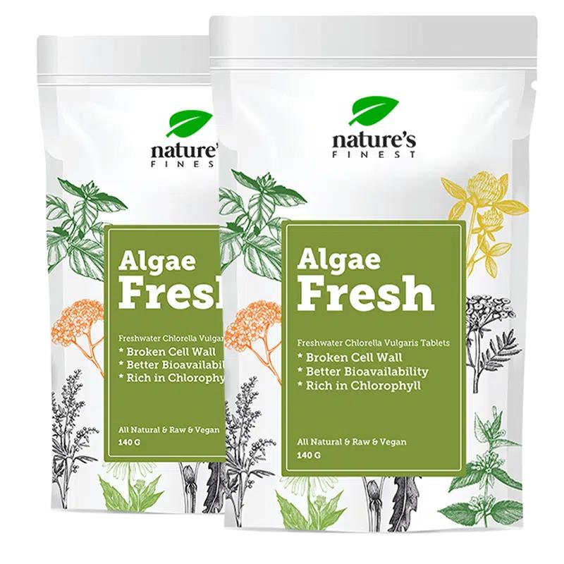Algae Fresh Box | 30 % Sleva | Mořská Řasa Nápoj | Léčba Zápachu z Úst | Střevní Rovnováha | Pro Svěží Dech | Přírodní