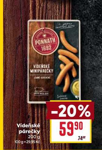 Vídeňské párečky 200 g