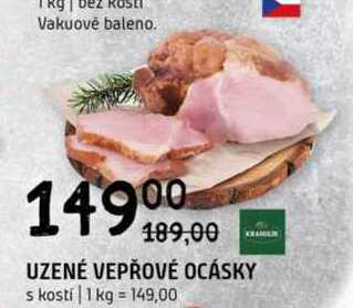 UZENÉ VEPŘOVÉ OCÁSKY 1 kg
