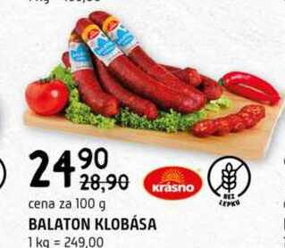 BALATON KLOBÁSA 100 g