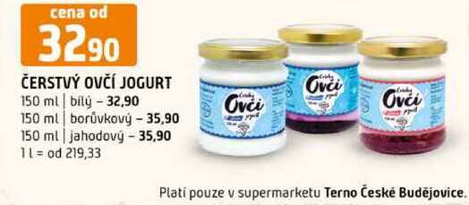 ČERSTVÝ OVČÍ JOGURT 150 ml