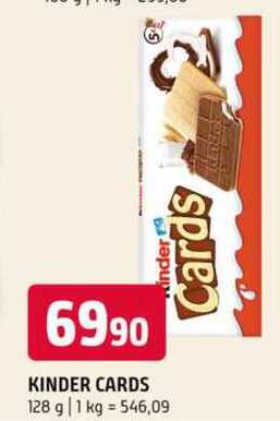 KINDER CARDS 128 g