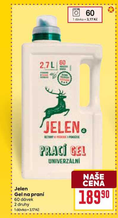 Jelen Gel na praní 60 dávek 