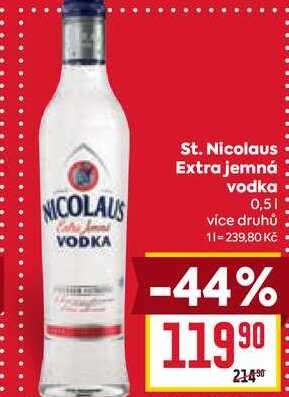 St. Nicolaus Extra jemná vodka 0,5l