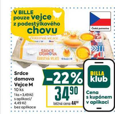 Srdce domova Vejce M 10 ks 