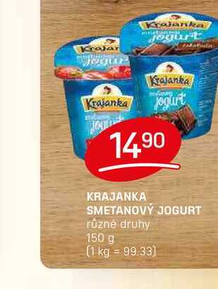 KRAJANKA SMETANOVÝ JOGURT různé druhy 150 g 