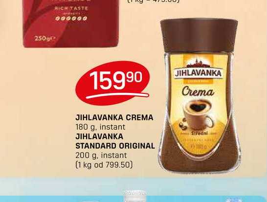 JIHLAVANKA STANDARD ORIGINAL 200 g, instant 