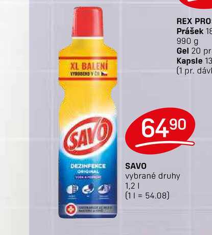 SAVO vybrané druhy 1,2l 