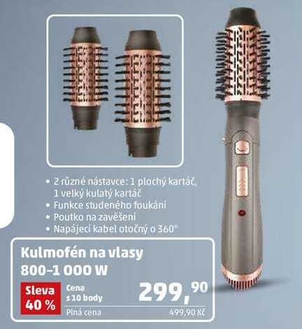 Kulmofén na vlasy 800-1000 W 