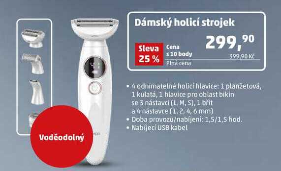Dámský holicí strojek 