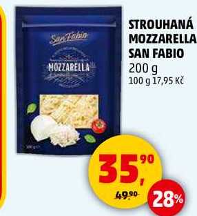 STROUHANÁ MOZZARELLA SAN FABIO, 200 g  