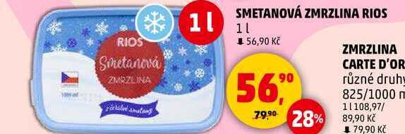 SMETANOVÁ ZMRZLINA RIOS, 1 l 