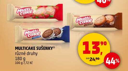 MULTICAKE SUŠENKY různé druhy, 180 g 