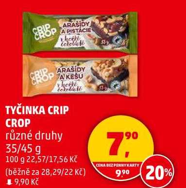 TYČINKA CRIP CROP různé druhy, 35/45 g 