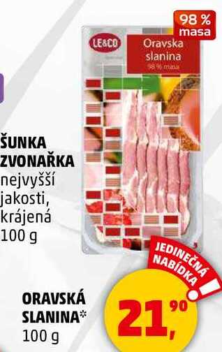 LE&CO Oravska slanina, 100 g
