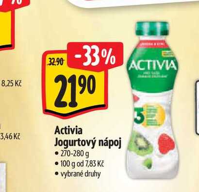   Activia Jogurtový nápoj  270-280 g 
