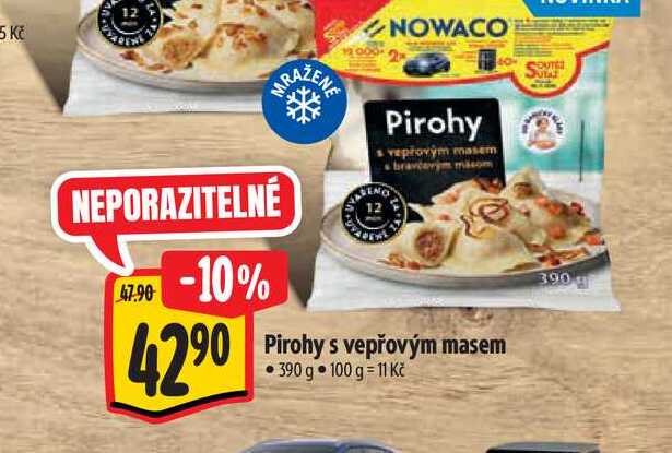  Pirohy s vepřovým masem 390 g 1 