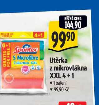  Utěrka z mikrovlákna XXL 4+1  