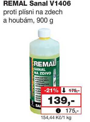 REMAL Sanal V1406 proti plísni na zdech a houbám, 900 g 