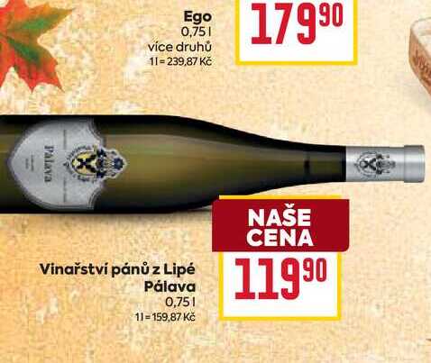 Vinařství pánů z Lipé Ράιανα 0,75l
