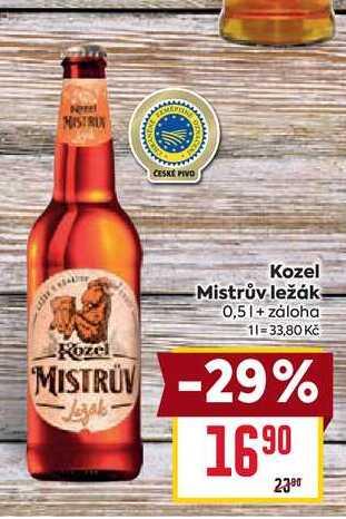 Kozel Mistrův ležák 0,5l